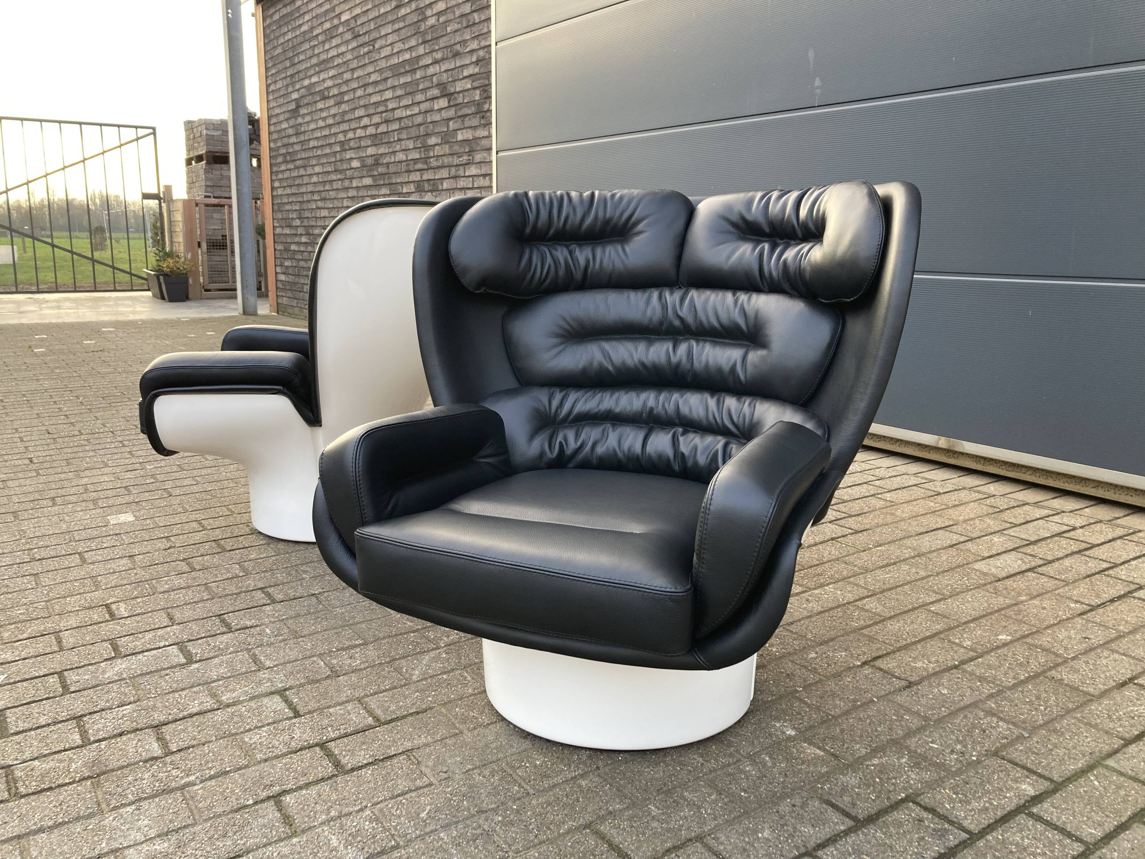 Joe Colombo Elda design armchair, Longhi edition