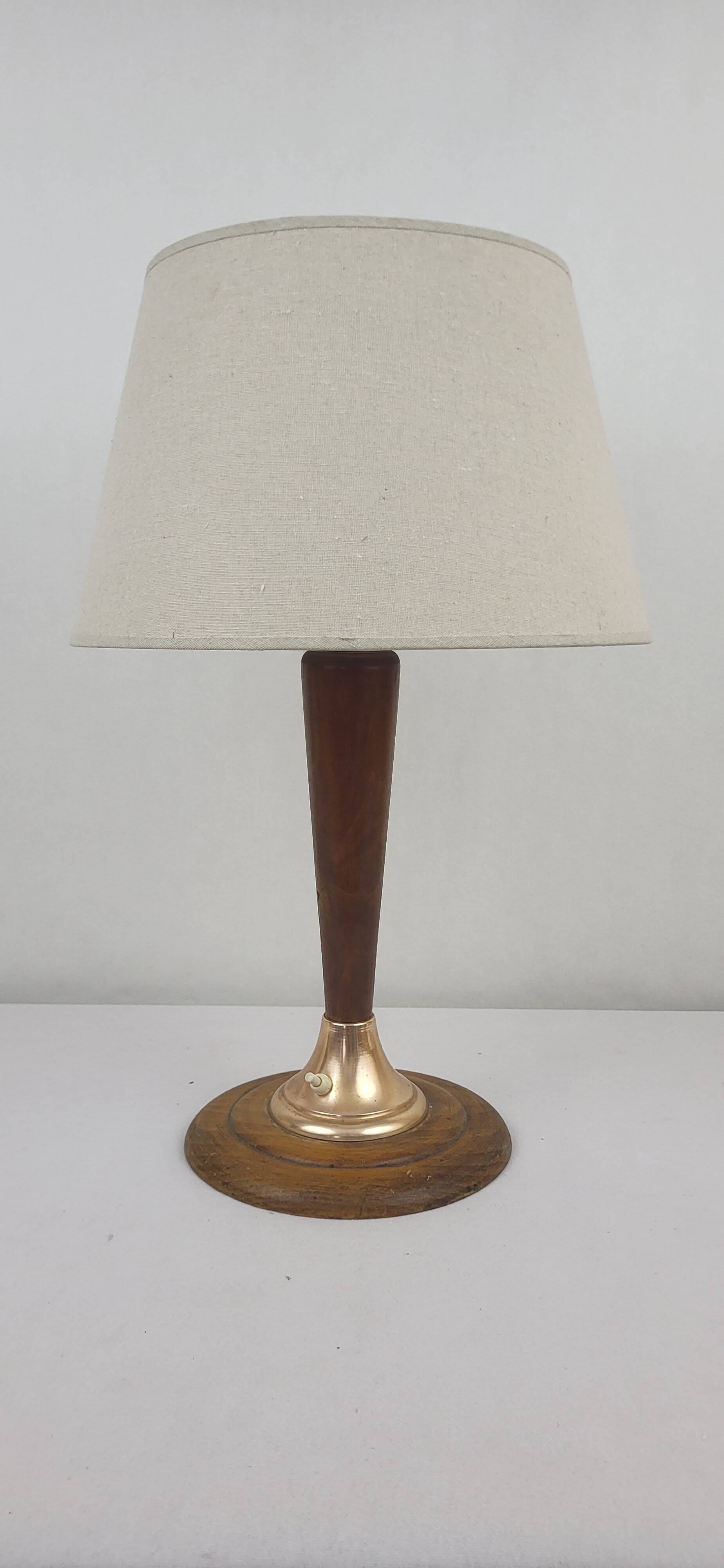 Art Deco wooden lamp