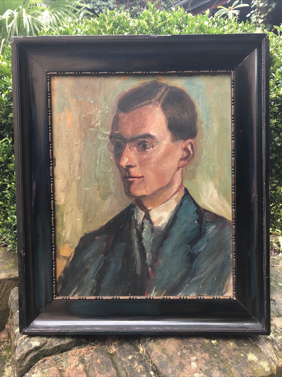Portrait d’homme Professeur Art Déco Strasbourg vers 1900