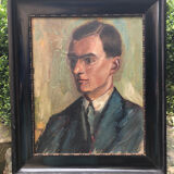 Portrait of a man Professor Arts Deco Strasbourg around 1900
