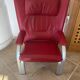 Wk Living Leather Armchair Spot 698 red