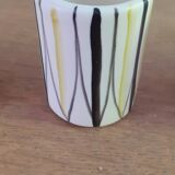 Set of 6 small Roger Capron style ceramic glasses