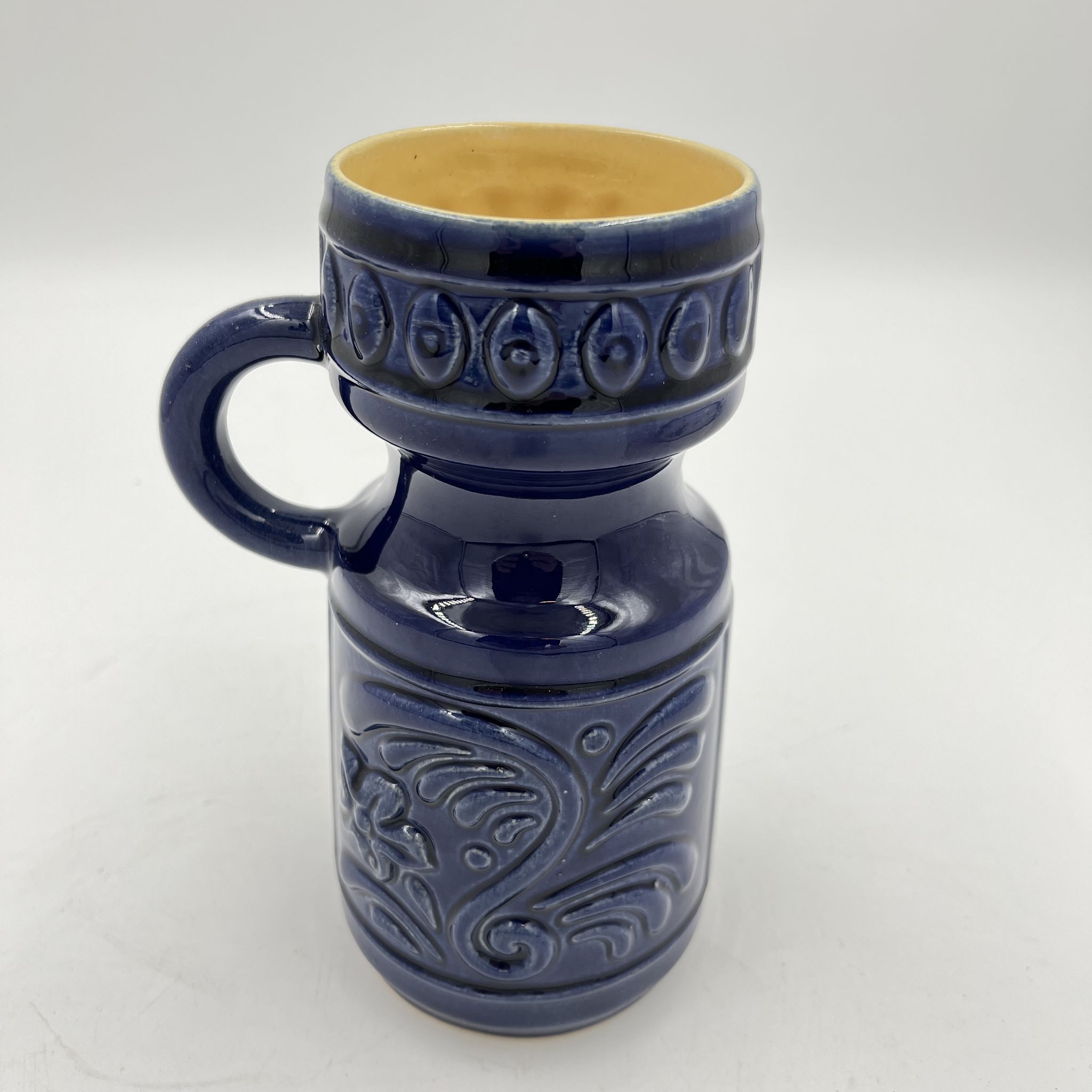 Vase en céramique bleu