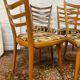 Série de 4 chaises scandinaves des années 50-60