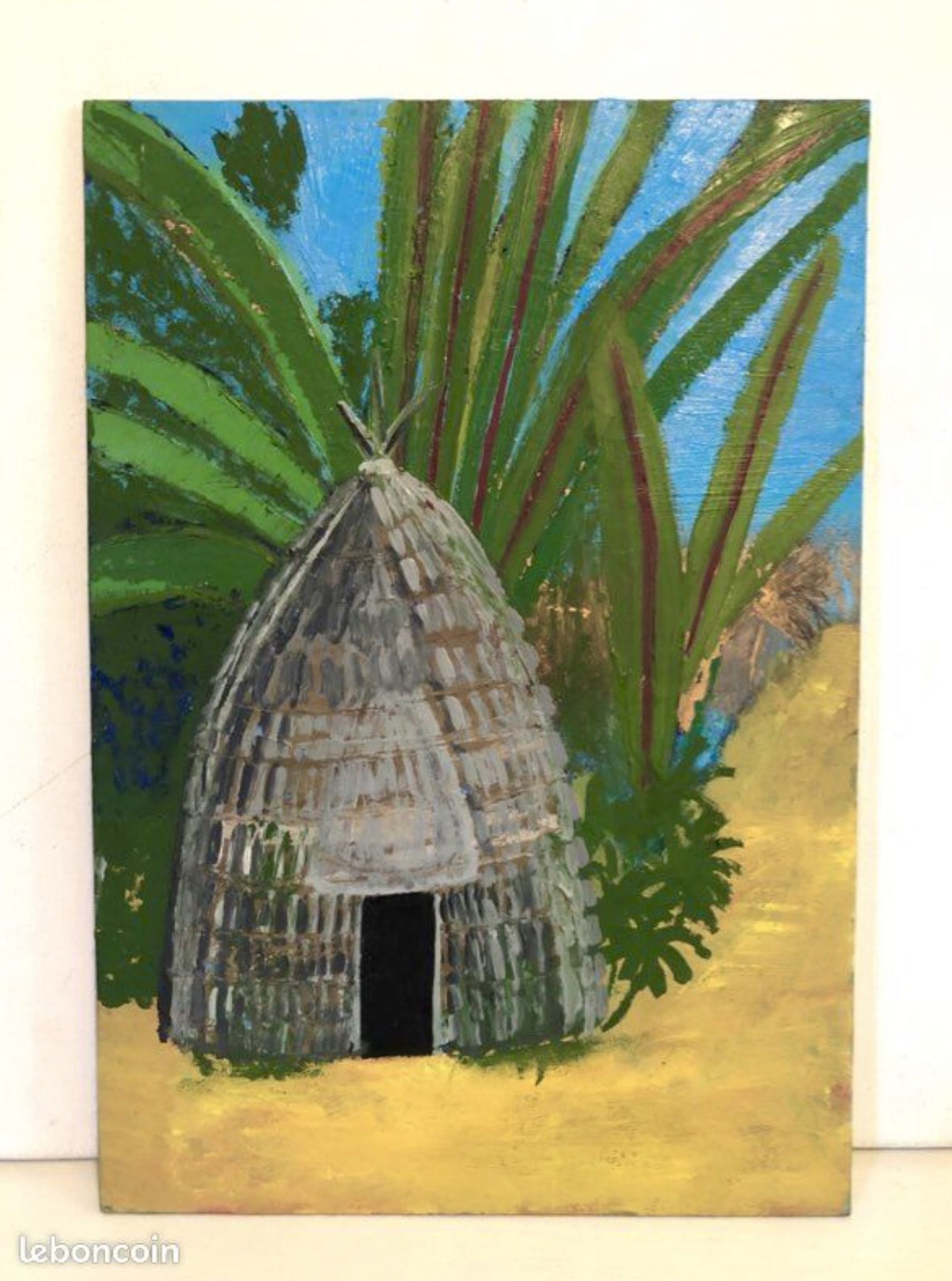 African Case oil painting