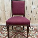 Suite de 6 chaises de style Louis XVI dossier carré