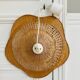 Hanging flower in wicker rattan