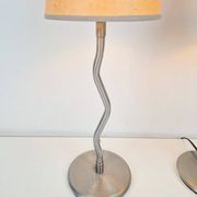 Lampes de table vintage Squiggle Antimon Zigzag d'Ikea, années 1990, ensemble de 2