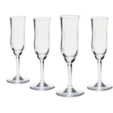 4 Baccarat crystal champagne flutes, Capri model