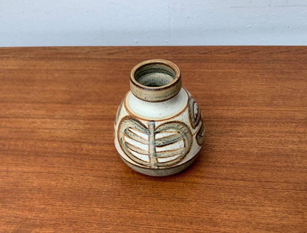 Danish vase from the mid-century pottery studio of Søholm, 1960s.