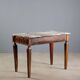 Antique neoclassical console in walnut with a marble top, 18th century.