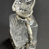 Decanter with handle frame Crystal factory A H (Western Germany)