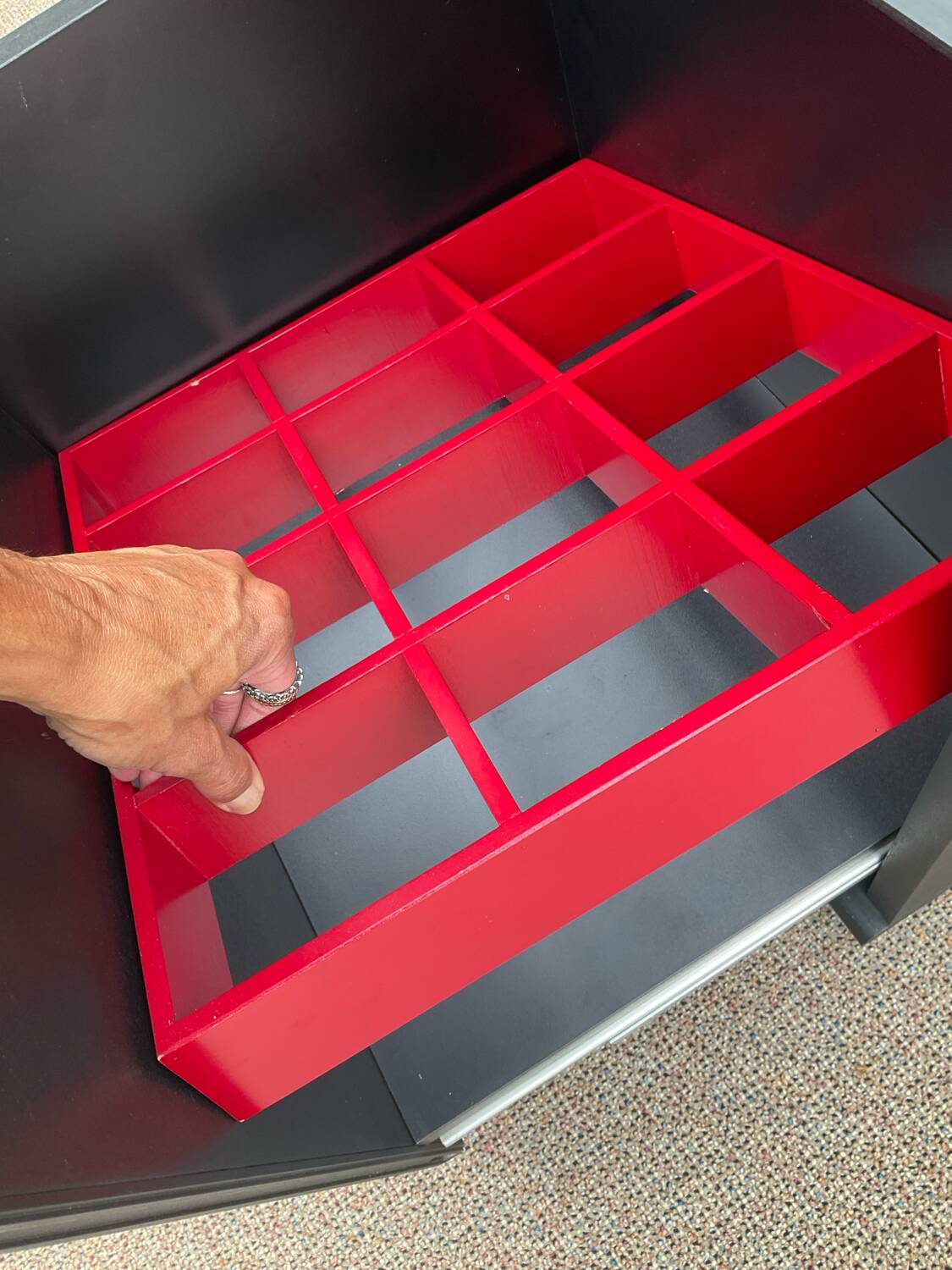 Ludovico Acerbis designer bar cabinet from the 80s