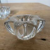 Set of 3 Pierre d'Avesn style glass candle holders