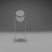 Rare metal and chrome floor lamp by Goffredo Reggiani, Italy, 1970s