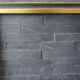 Wooden frame of black and gold color 63x46 cm