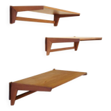 Floating wall shelves by Kai Kristiansen, Denmark, 1960s