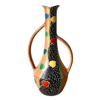 Vase 1950 Maioliche Deruta Italie