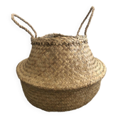 Panière en osier tressé