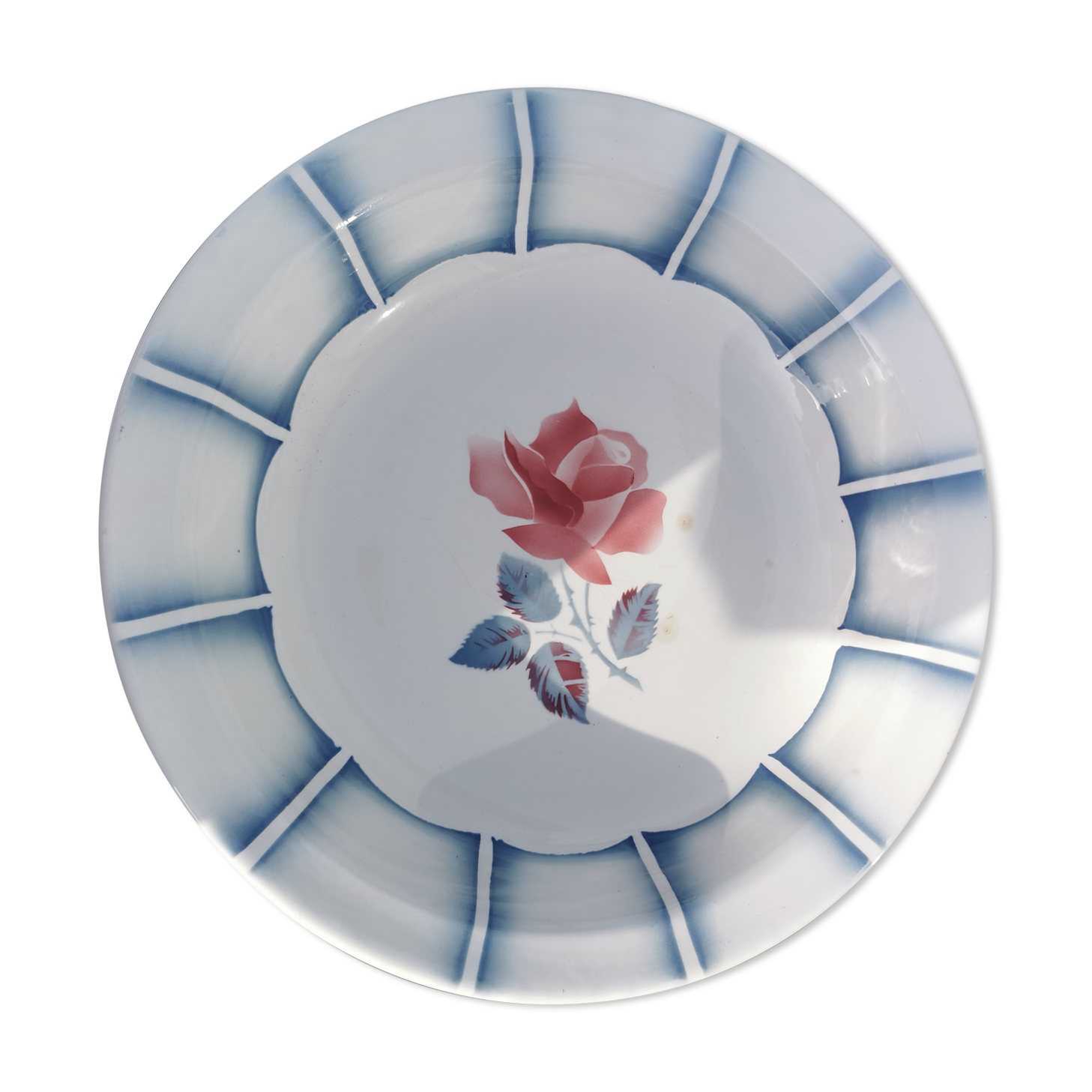 Hollow round dish digoin sarreguemines dauphin