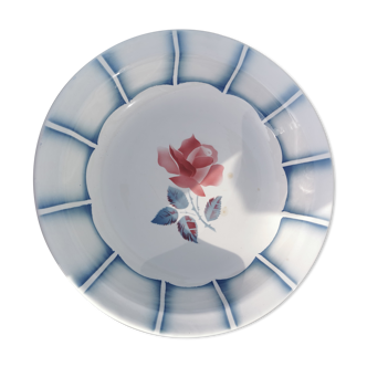 Plat rond creux Digoin Sarreguemines dauphin