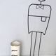 Beige Varnished Metal and Brass Umbrella Stand Attr. to Fornasetti