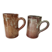 Duo grands mugs grès