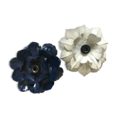 Appliques fleur métal