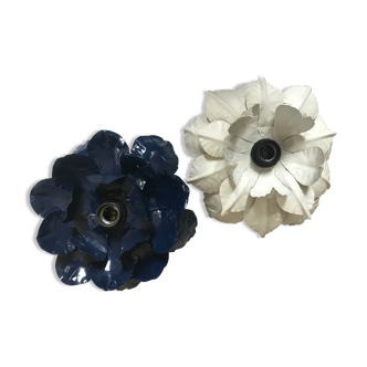 Appliques fleur métal