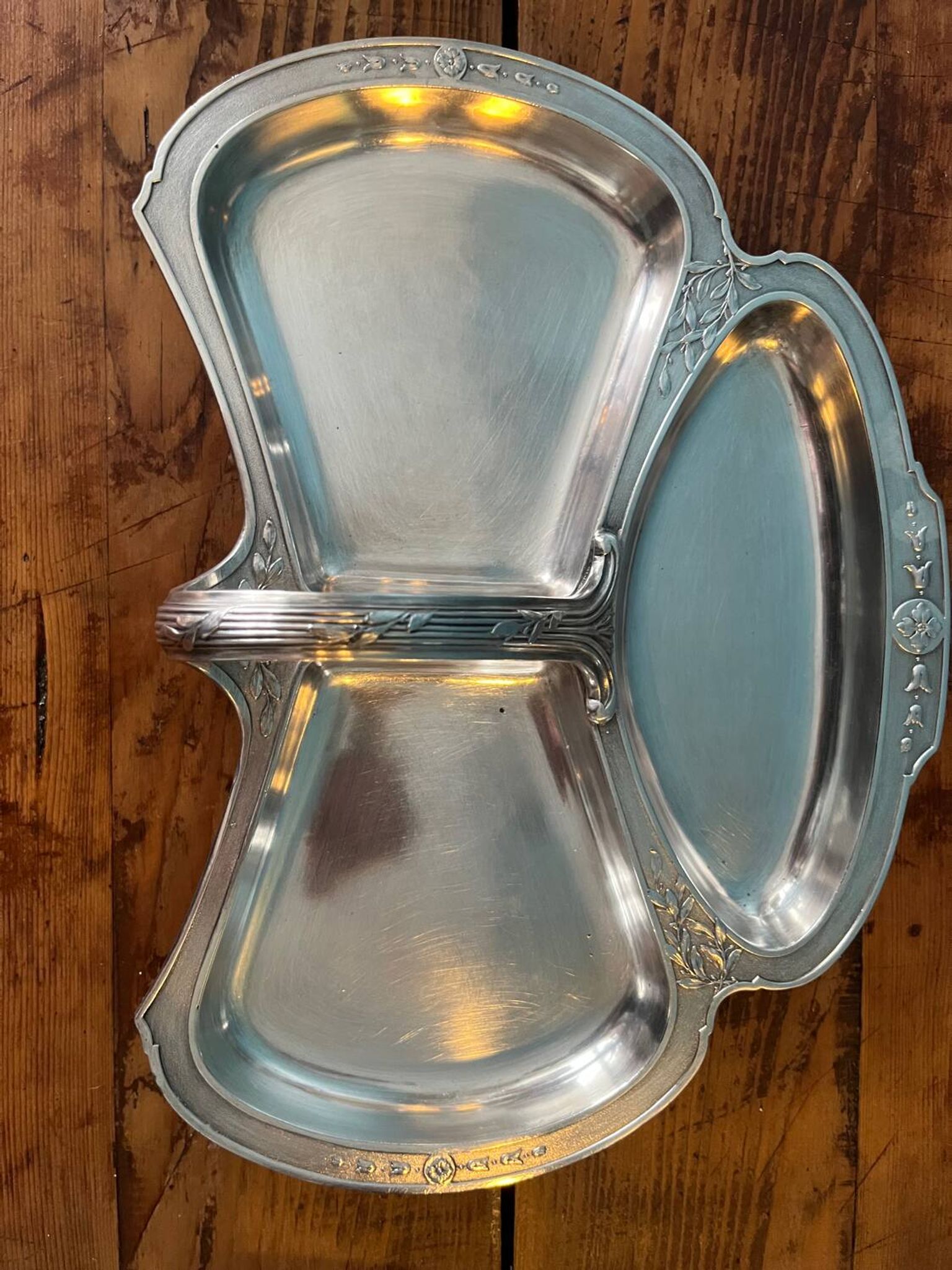 Tray, display in silver metal gallia for Christofle