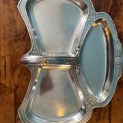 Tray, display in silver metal gallia for Christofle