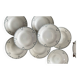 Set of 8 deep plates, Saint Amand ironstone.