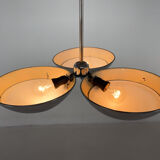 Rare Chrome-Plated Functionalist Chandelier by Zukov, 1940s