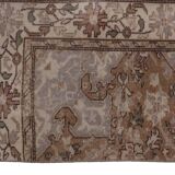 distressed turkish oushak rug runner 2' x 7'10"
