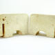 Pair elephant bookends travertine Fratelli Mannelli, 1970s