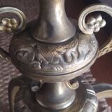 Bronze quadripod floor lamp