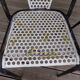 4 armchairs chairs Seducta perforated steel 50s by René Malaval