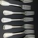 6 vintage metal silver forks