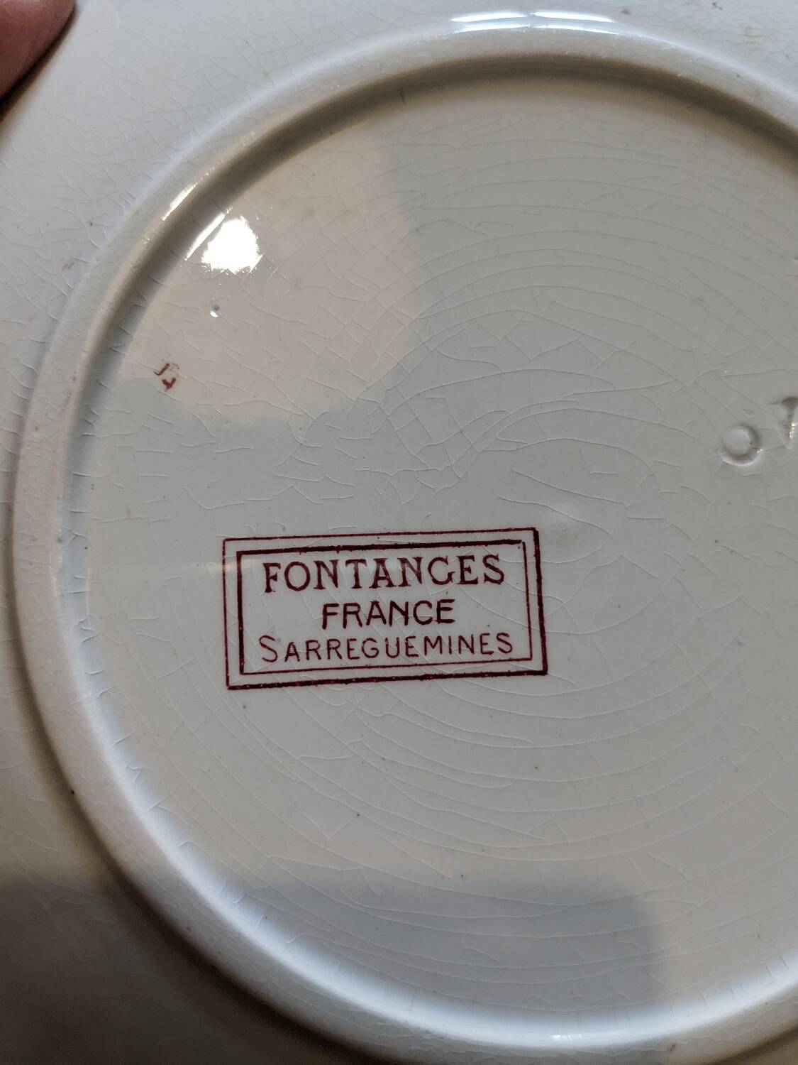 12 assiettes à dessert Sarreguemines Fontanges