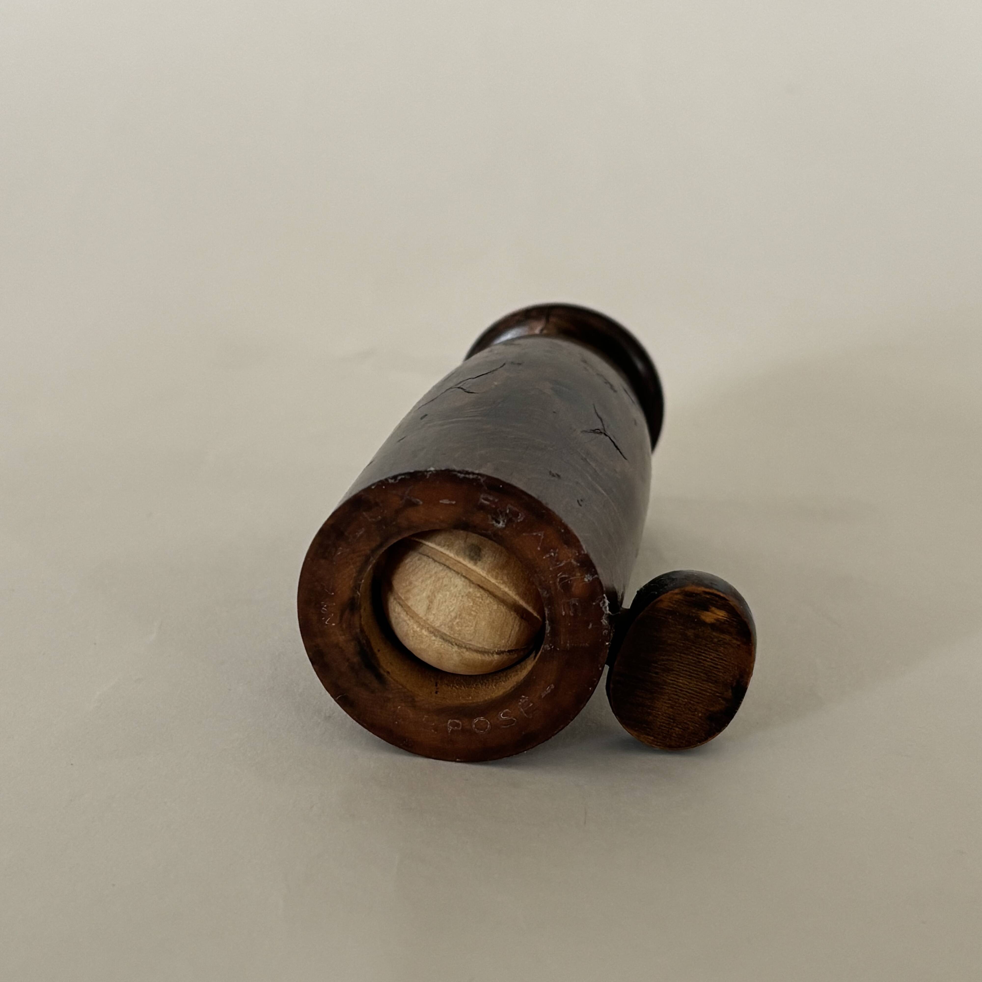 Pepper mill in elm burl