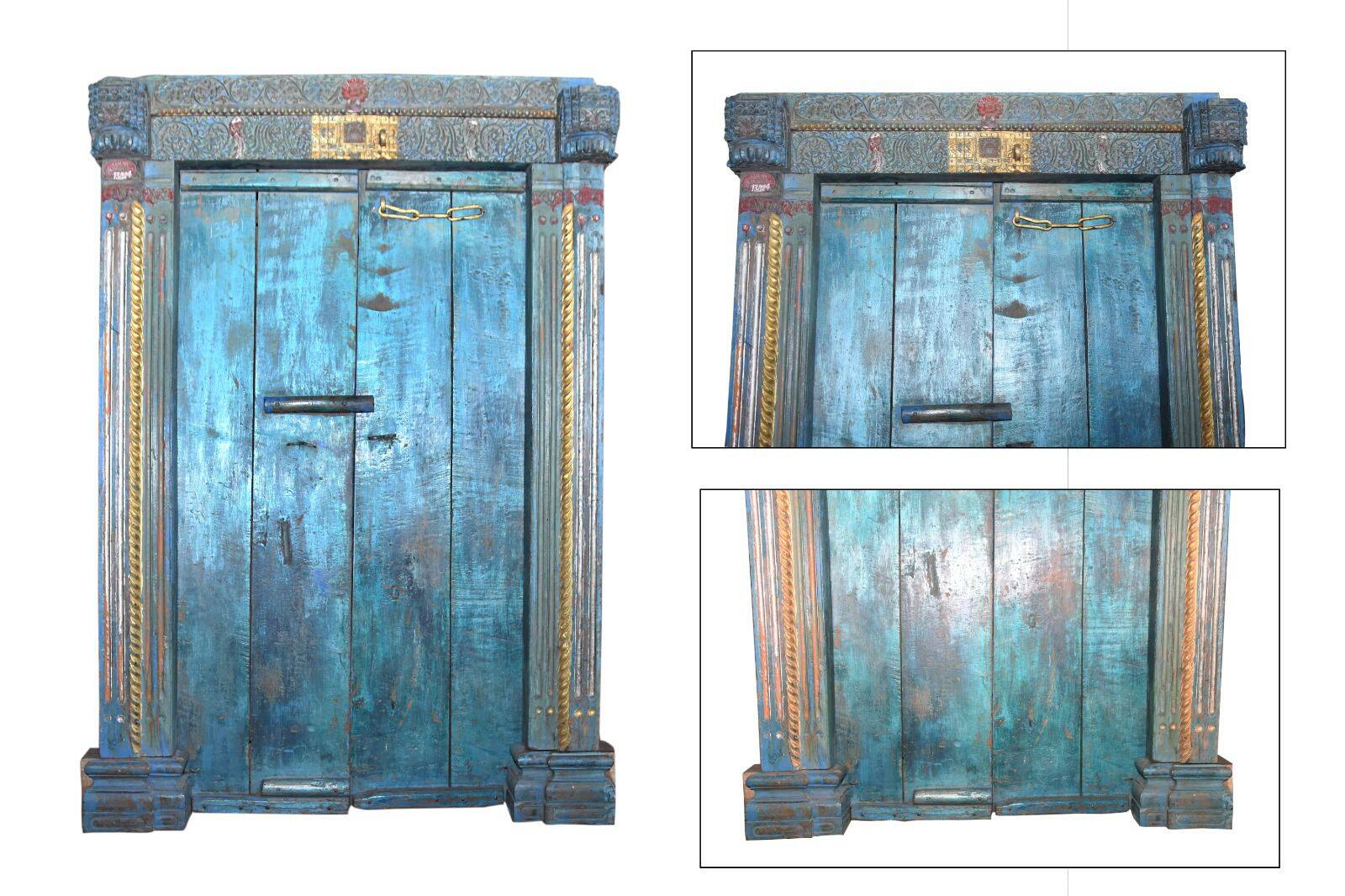Antique Indian teak door