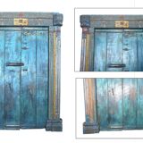 Porte indienne ancienne en teck
