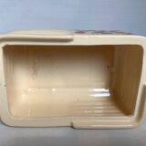 Art Deco planter with stencilled flower motif