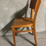 4 bistro chairs signed Thonet