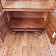 Art Deco walnut glass display case 1930-1940