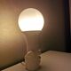 Vintage ceramic lamp with glass ball, 80s