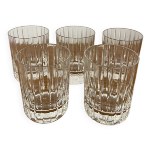 5 gobelets Harmonie signés - baccarat