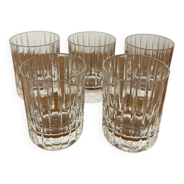5 gobelets Harmonie signés Baccarat