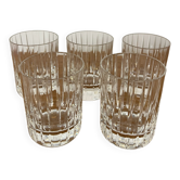 5 gobelets Harmonie signés Baccarat