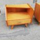Paire de chevets vintage pieds compas